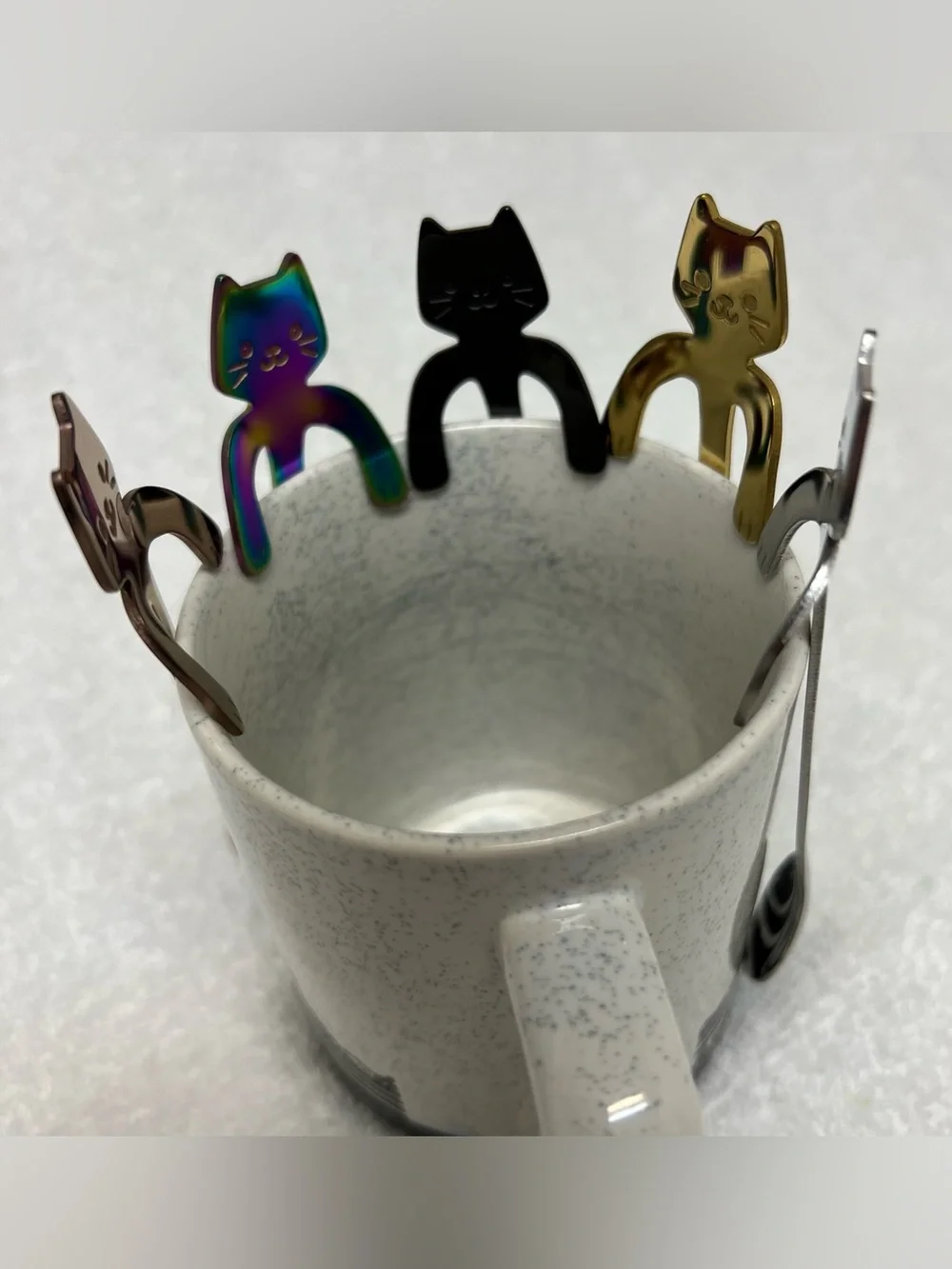 Unbranded Stainless Steel Set of 5 Tea Spoons